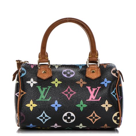 louis vuitton multicolor mini sac hl speedy black|Louis Vuitton nano speedy.